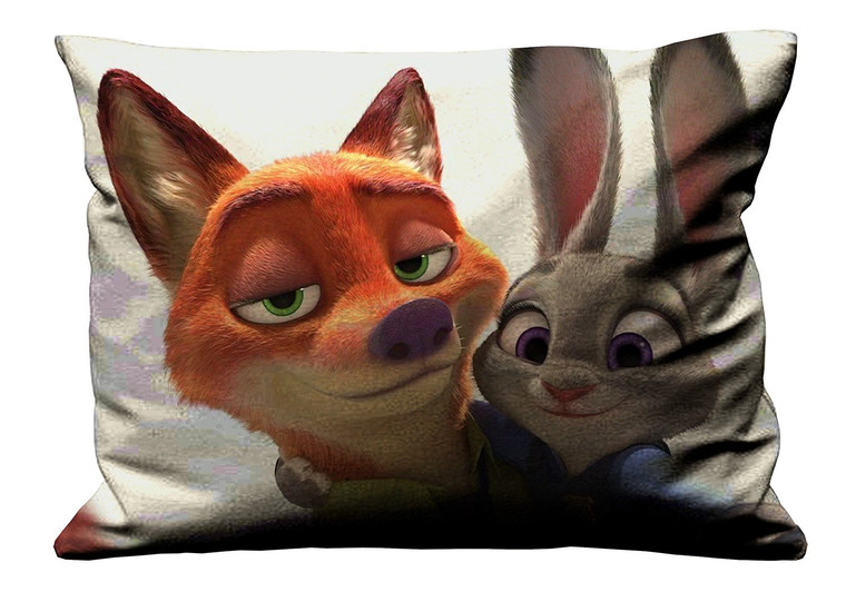 ZOOTOPIA NICK AND JUDY DISNEY Pillow Case Cover Recta ZOOTOPIA NICK AND JUDY DISNEY Pillow Case Cover Recta