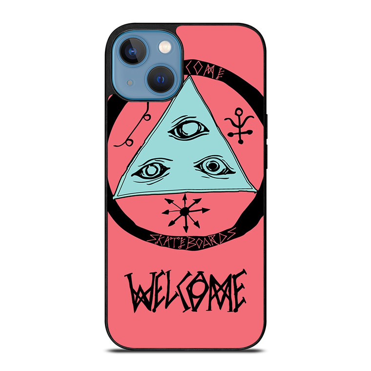 WELCOME SKATEBOARDS LOGO PINK iPhone 13 Case