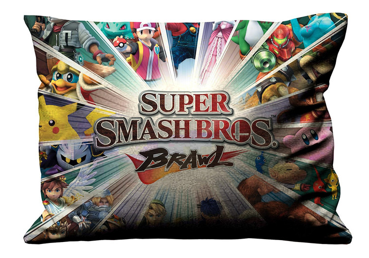 SUPER SMASH BROS BRAWL Pillow Case Cover Recta