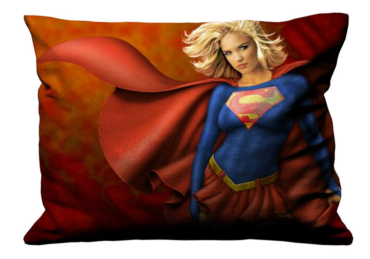 SUPER GIRL CARTOON Pillow Case Cover Recta SUPER GIRL CARTOON Pillow Case Cover Recta
