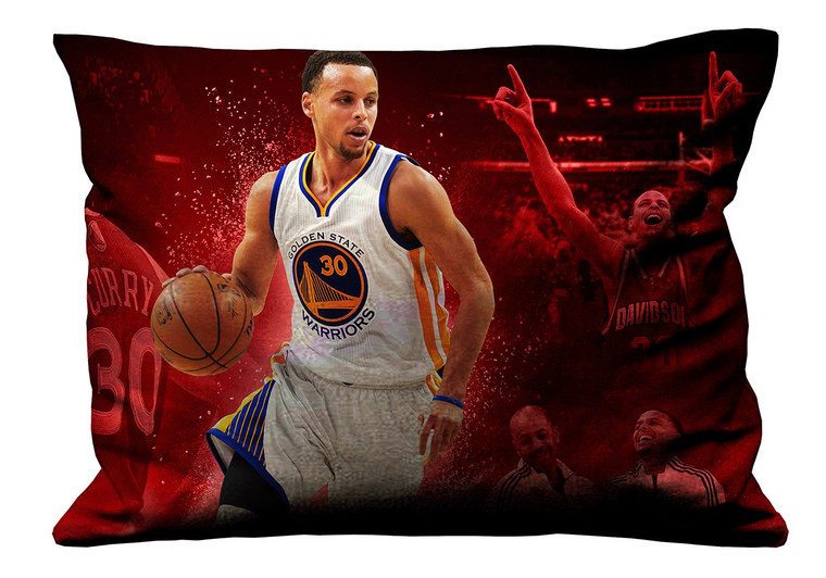STEPHEN CURRY STATE WARRIORS Pillow Case Cover Recta