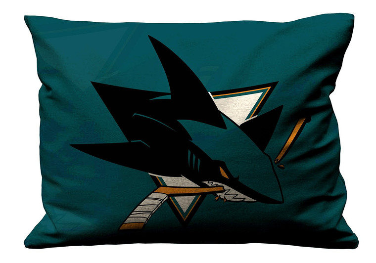 SAN JOSE SHARKS Pillow Case Cover Recta SAN JOSE SHARKS Pillow Case Cover Recta
