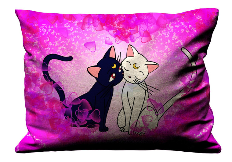 SAILOR MOON LUNA CAT Pillow Case Cover Recta