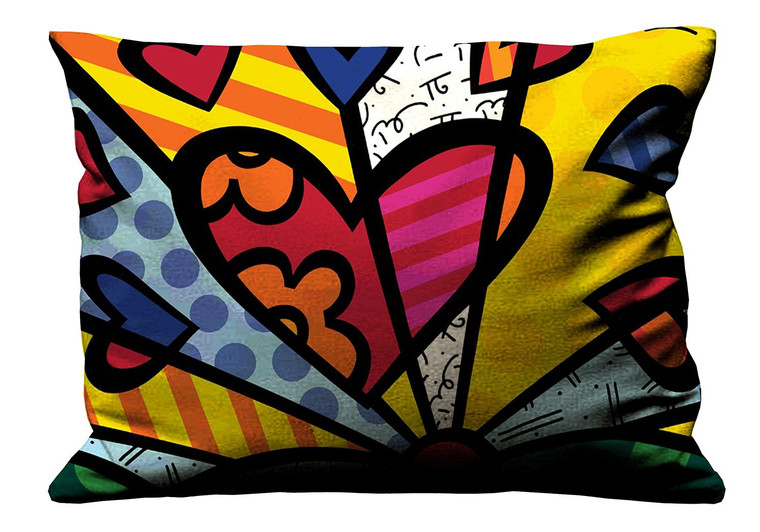 ROMERO BRITTO LOVE Pillow Case Cover Recta ROMERO BRITTO LOVE Pillow Case Cover Recta