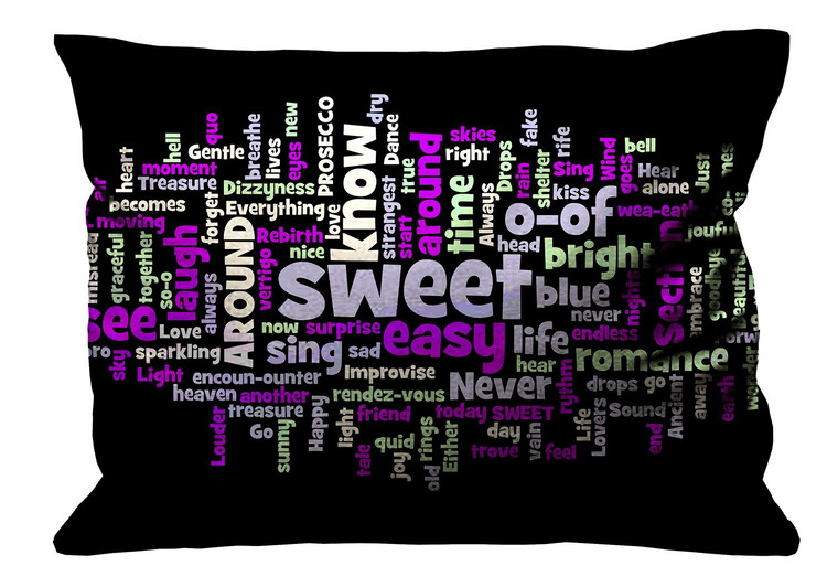 PRINCE PURPLE RAIN SONG LYRICS Pillow Case Cover Recta
