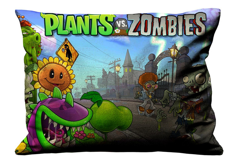 PLANTS VS ZOMBIES Pillow Case Cover Recta