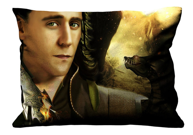 NEW LOKI TOM FIERY RAIN Pillow Case Cover Recta