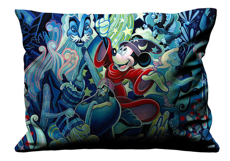 MICKEY MOUSE WITCH Pillow Case Cover Recta MICKEY MOUSE WITCH Pillow Case Cover Recta