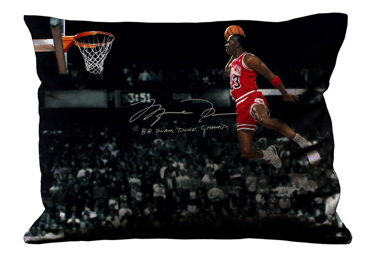 MICHAEL JORDAN SLAM DUNK CONTEST Pillow Case Cover Recta
