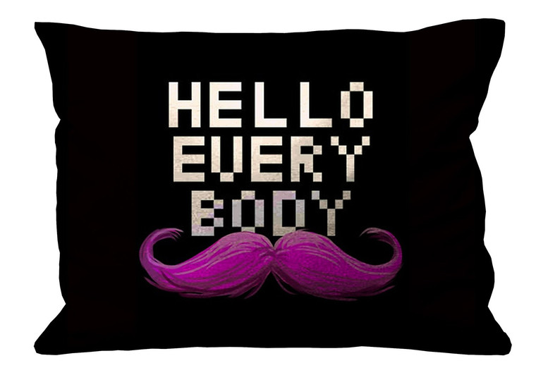 MARKIPLIER MUSTACHE HELLO EVERYBODY Pillow Case Cover Recta MARKIPLIER MUSTACHE HELLO EVERYBODY Pillow Case Cover Recta