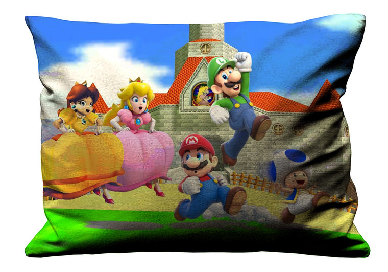 MARIO LUIGI PEACH DAISY Pillow Case Cover Recta