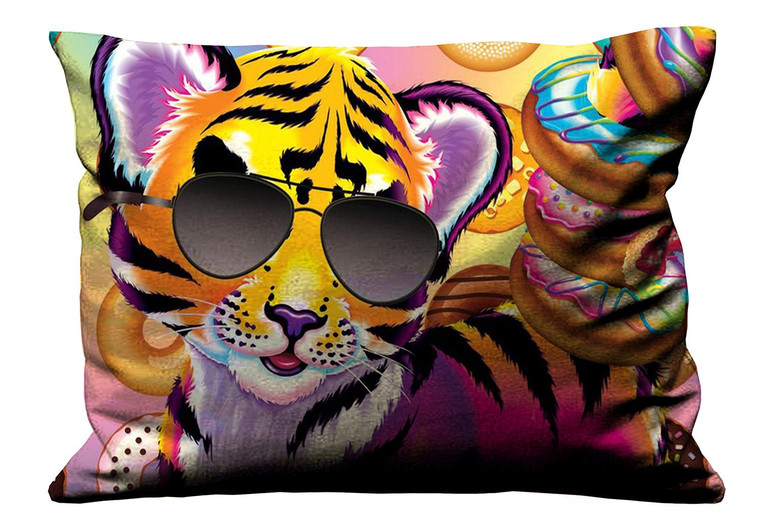 LISA FRANK TIGER CUTE Pillow Case Cover Recta