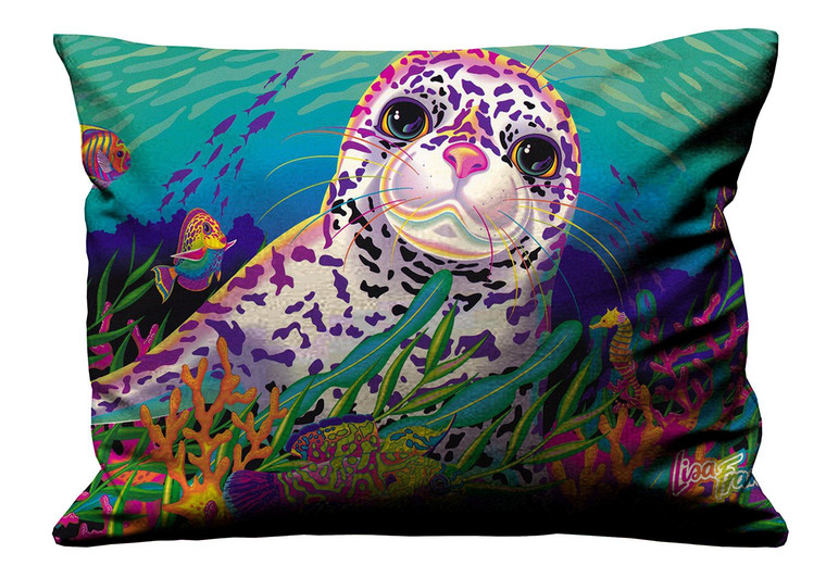 LISA FRANK RAINBOW REEF Pillow Case Cover Recta