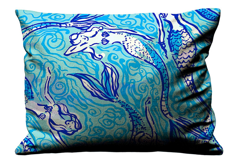 LILLY PULITZER MERMAID Pillow Case Cover Recta LILLY PULITZER MERMAID Pillow Case Cover Recta