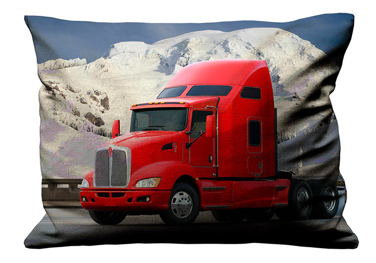 KENWORTH TRUCK RED Pillow Case Cover Recta KENWORTH TRUCK RED Pillow Case Cover Recta