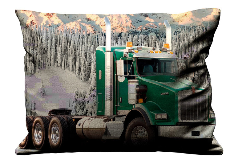 KENWORTH TRUCK GREEN Pillow Case Cover Recta KENWORTH TRUCK GREEN Pillow Case Cover Recta