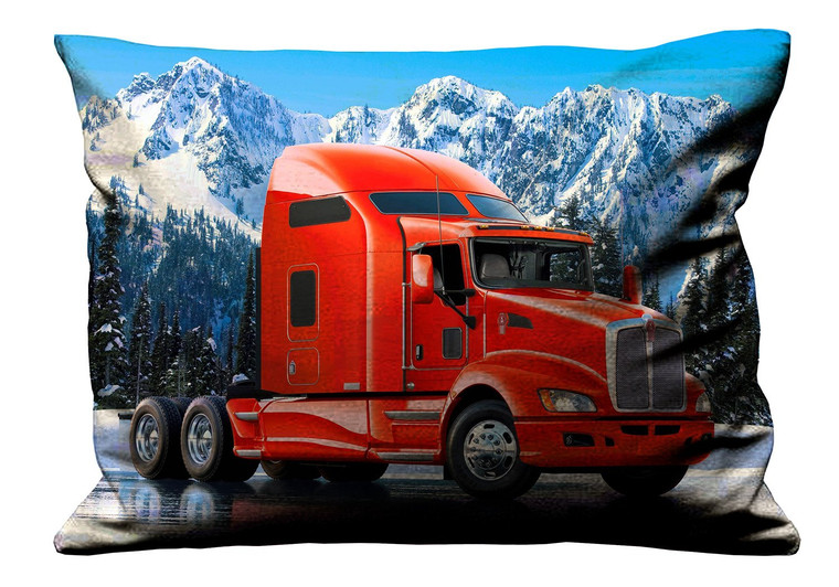 KENWORTH RED TRUCK Pillow Case Cover Recta