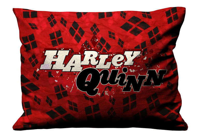 HARLEY QUINN LOGO DC Pillow Case Cover Recta
