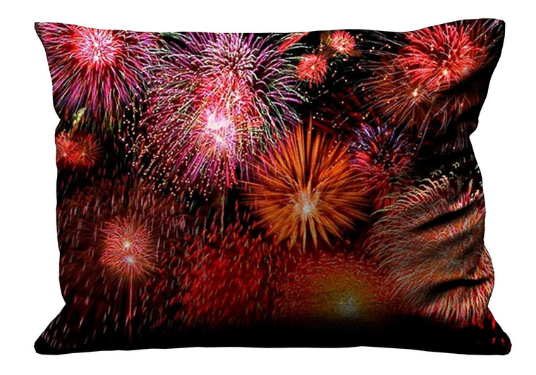 FIREWORKS Pillow Case Cover Recta