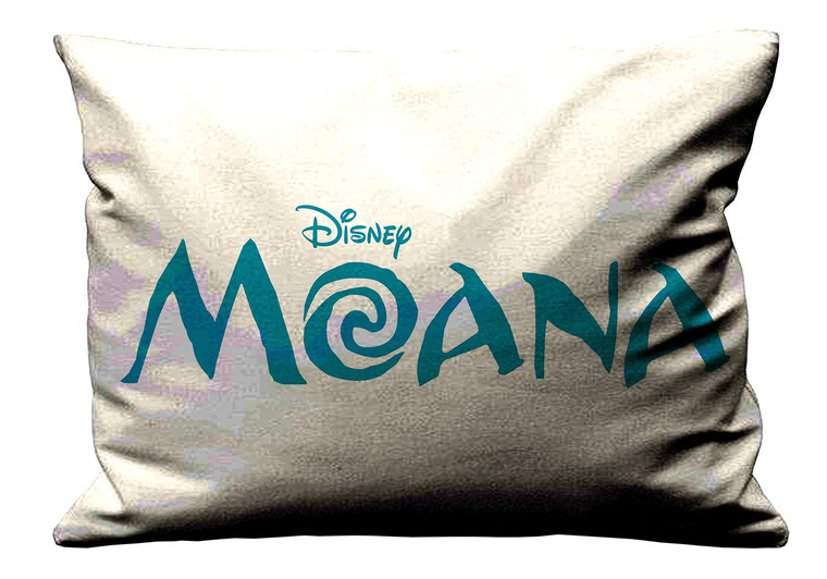 DISNEY MOANA LOGO WHITE Pillow Case Cover Recta