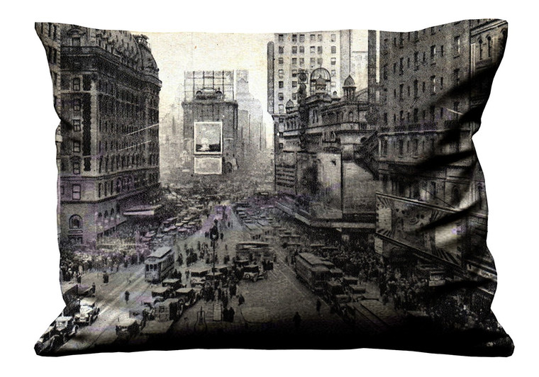 CLASSIC NEW YORK CITY RETRO Pillow Case Cover Recta