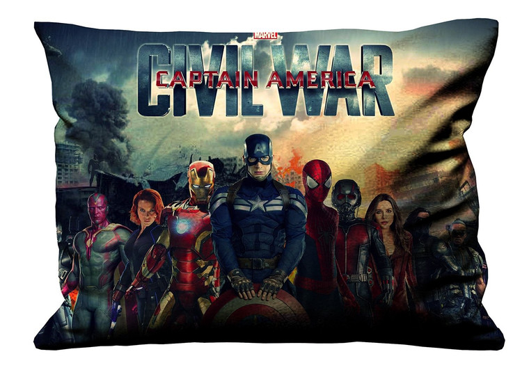 CAPTAIN AMERICA CIVIL WAR Pillow Case Cover Recta