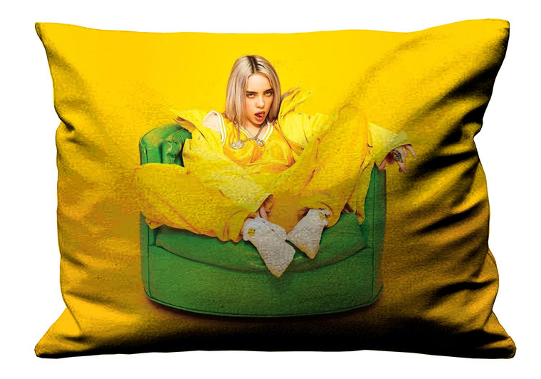 BILLIE EILISH IN YELLOW Pillow Case Cover Recta