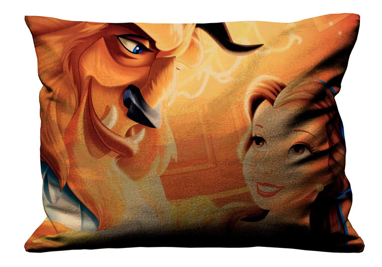 BEAUTY AND THE BEAST GLASS Pillow Case Cover Recta