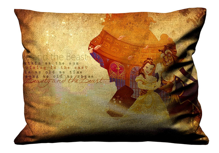 BEAUTY AND THE BEAST 4 Pillow Case Cover Recta