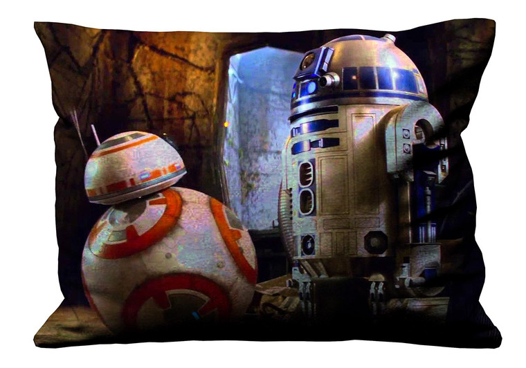 BB8 AND R2D2 STAR WARS Pillow Case Cover Recta