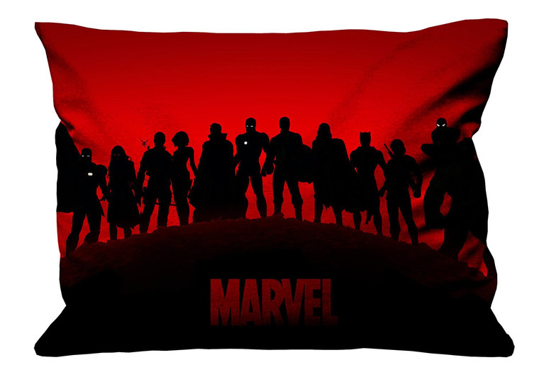 AVENGERS TEAM RED BLACK Pillow Case Cover Recta