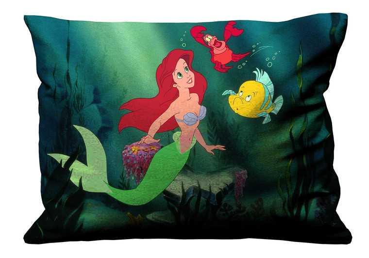 ARIEL LITTLE MERMAID AND FRIENDS Pillow Case Cover Recta