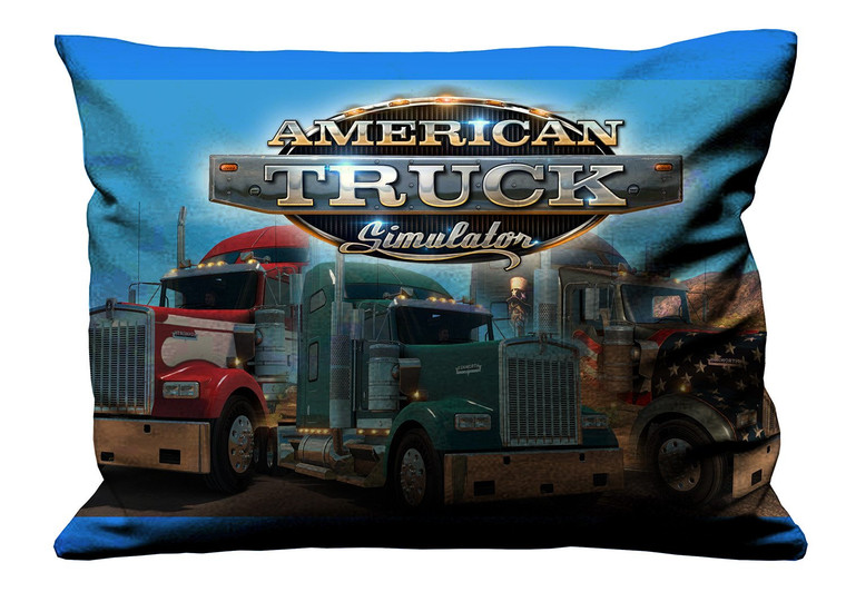 AMERICAN TRUCK SIMULATOR Pillow Case Cover Recta AMERICAN TRUCK SIMULATOR Pillow Case Cover Recta