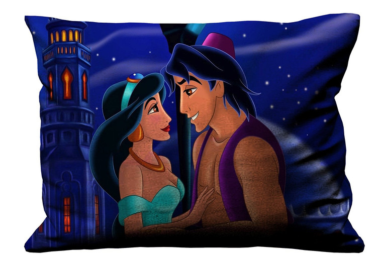 ALADDIN AND JASMINE PRINCESS Pillow Case Cover Recta