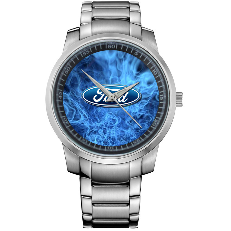 FORD LOGO FLAMES Metal Watch