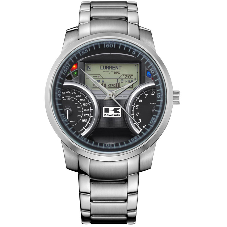 KAWASAKI NINJA DIGITAL CONSOLE Metal Watch