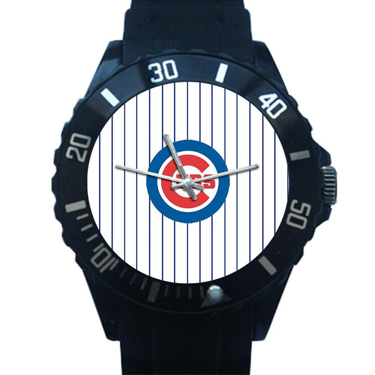 CHICAGO CUBS  JERSEY LOGO Plastic Watch