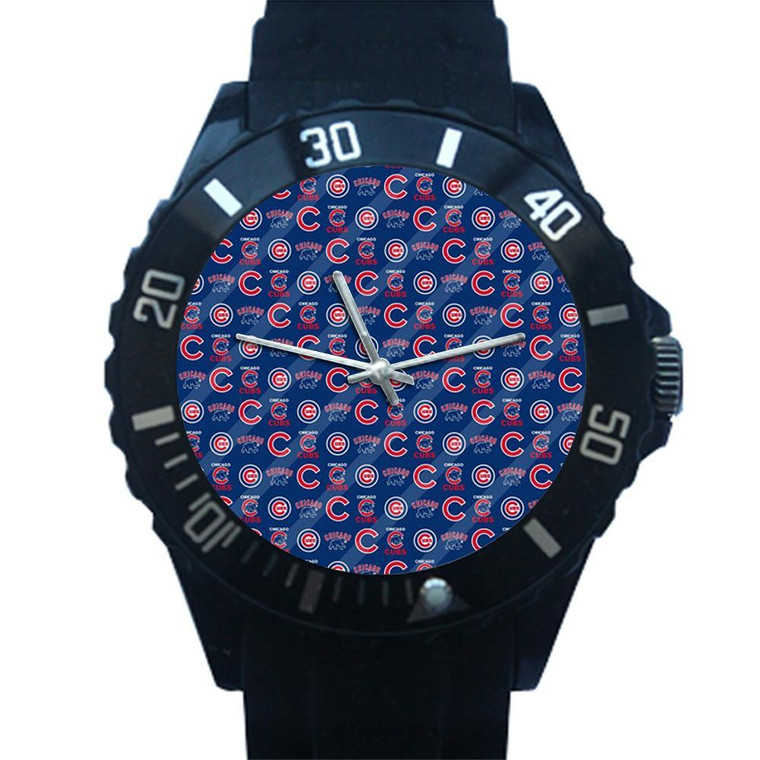 CHICAGO CUBS COLLAGE LOGO Plastic Watch
