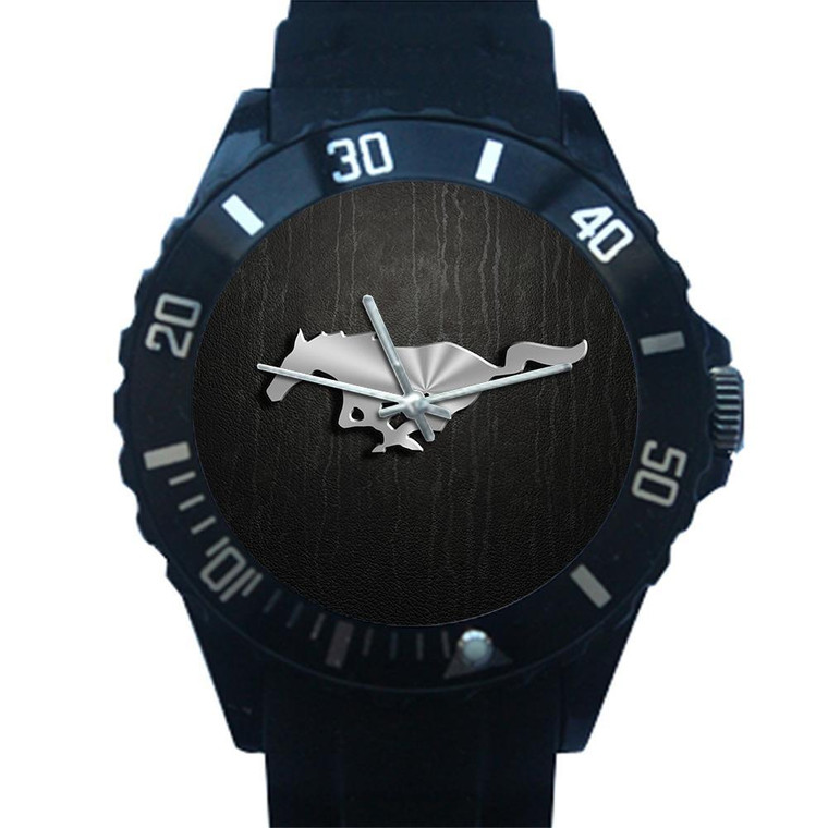 FORD MUSTANG EMBLEM Plastic Watch