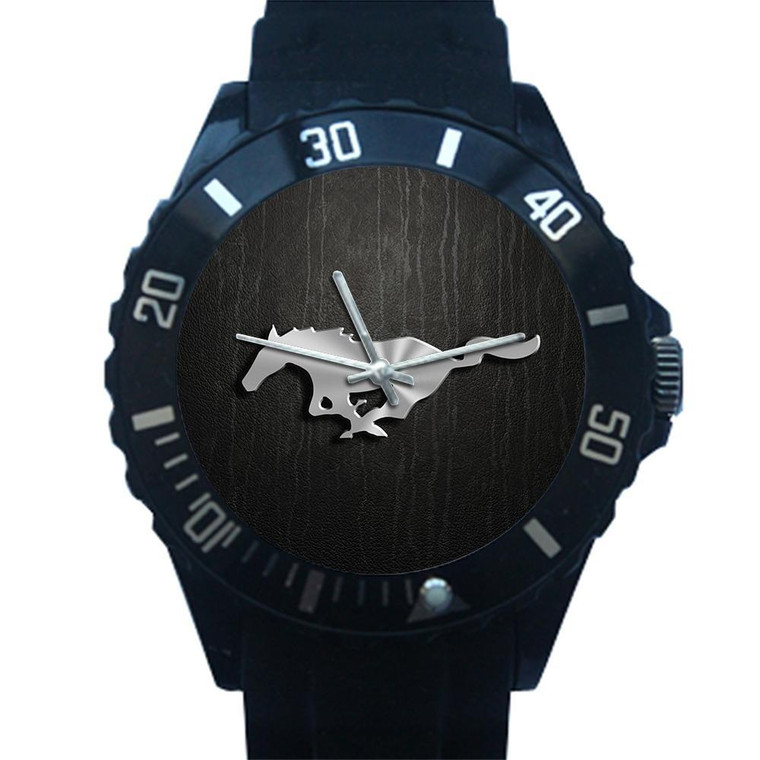 MUSTANG LOGO IRON Plastic Watch