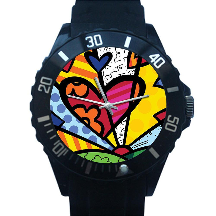 ROMERO BRITTO HEART Plastic Watch