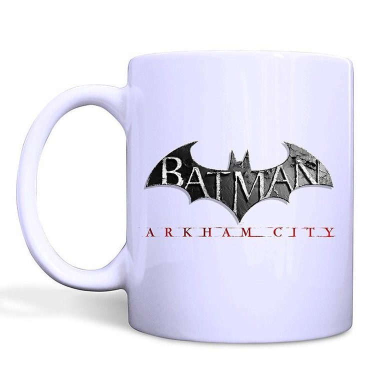 BATMAN ARKHAM LOGO White Mug