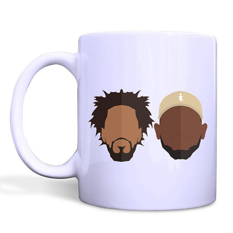 KENDRICK LAMAR AND J COLE White Mug
