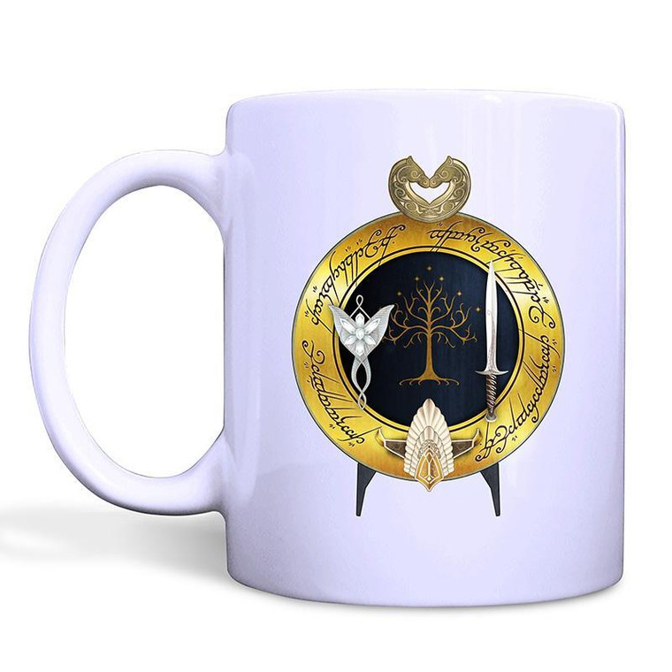 LORD OF THE RINGS HOBBIT White Mug