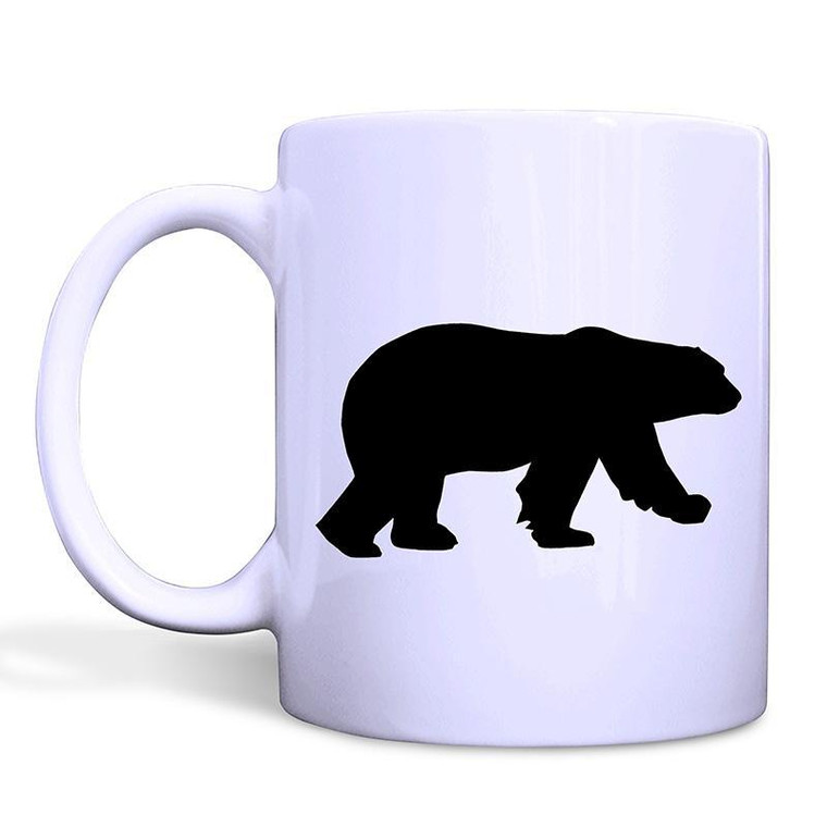 PAIR OF BLACK BEAR White Mug