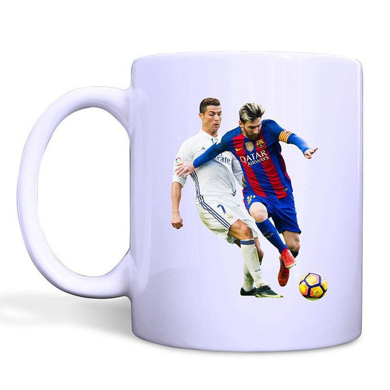 RONALDO AND MESSI White Mug