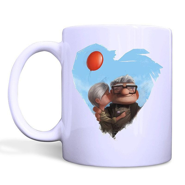 UP MOVIE CARL AND ELLIE LOVE White Mug