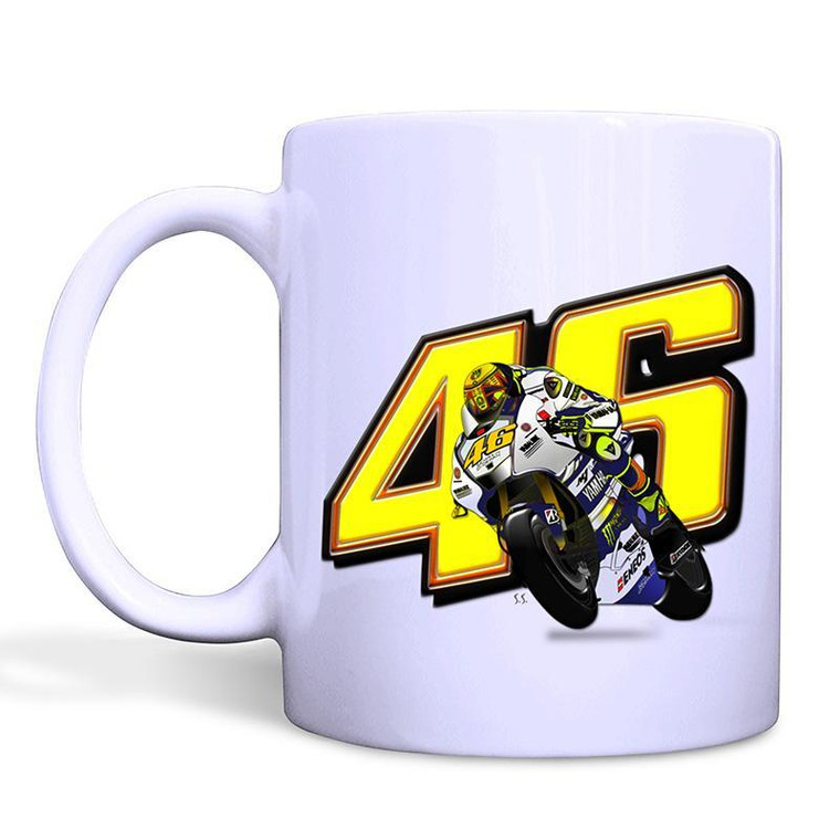 VALENTINO ROSSI LOGO White Mug
