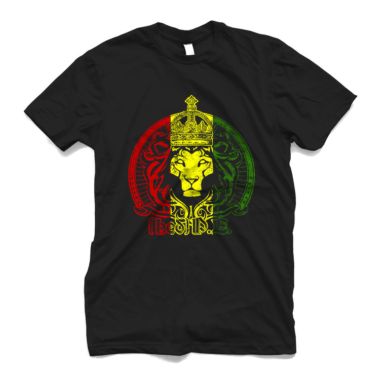 AFRICA RASTA STRONG LION RASTAFARIAN REGGAE 2 Men's T-Shirt