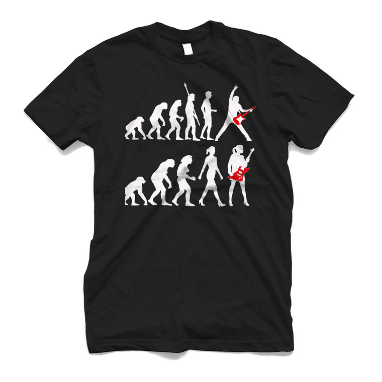 EVOLUTION TO GUITARS PLAYING Men's T-Shirt